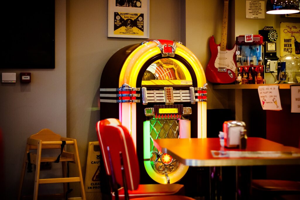 A jukebox in restaurant