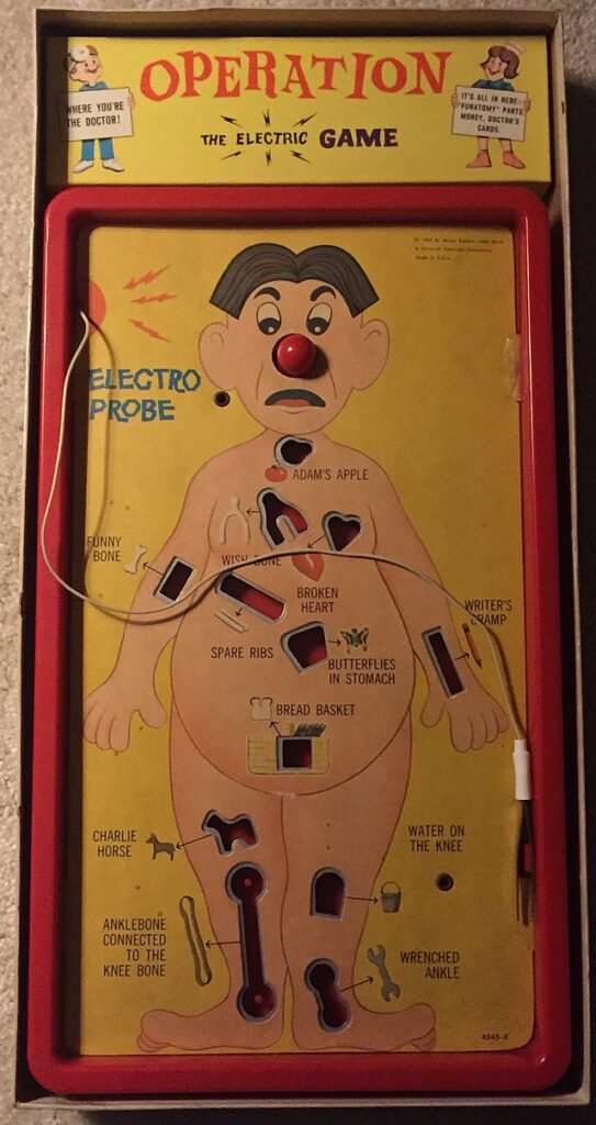 1960s toys and games 'Operation.'
